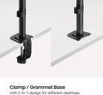 Equip Tischhalterung 17"-32"/2TFT 360&deg; Gelenkig 10Kg schwarz