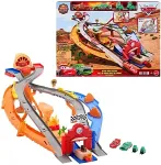 Mattel Disney Pixar Cars Disney and Pixar Cars Radiator Springs Race & Rescue Rescue Road Raceway Playset with 4 Toy Cars