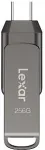 M&auml;lukaart LEXAR Pendrive Dual Drive D400 256GB USB-C/A 3.1 130MB/s
