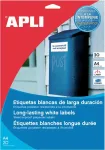 APLI Etiketid veekindel/iseliimuv 105 x 148mm 20l/pk