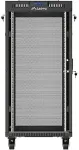 LANBERG 19" FREESTANDING RACK CABINET 24U 600X600 BLACK WITH PERFORATED DOORS (FLAT PACK) V2