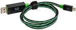 Realpower Datenkabel LED gr&uuml;n micro-USB auf USB
