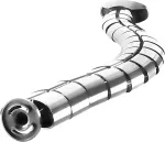 Logilink Management Kabelschlauch flexibel Metall 72cm Metallic