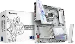 Emaplaat GigaByte Z890 AORUS TACHYON ICE Motherboard - Supports Intel Core Ultra (Series 2) CPUs, 18+1+2 phases VRM, up to 9500MHz DDR5 (O.C), 1xPCIe 5.0 + 3xPCIe 4.0, Wi-Fi 7, 5GbE LAN, USB 3.2 Gen 2x2