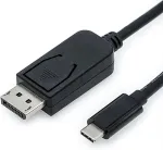 VALUE 11.99.5845 video cable adapter 1 m USB Type-C DisplayPort Black