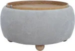 Home4you Tumba/laud HIRO D67xH38cm, beež, panipaigaga