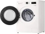 Pesumasin LG | Washing machine | F4X1009NWB | Energy efficiency class A | Front loading | Washing capacity 9 kg | 1400 RPM | Depth 55 cm | Width 60 cm | Display | LED | Steam function | Direct drive | Wi-Fi | White