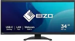 Monitor EIZO EIZO FlexScan EV3450XC-BK - k&otilde;verdatud 34,1" monitor 3440 x 1440 UWQHD, sisseehitatud kaamera 21:9, Black