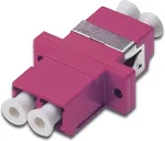 Digitus FO COUPLER DUPLEX LC TO LC MM OM4 VIOLET CERAMIC SLEEVE