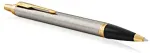 PARKER Kugelschreiber IM Brushed Metal M Blau Geschenkbox