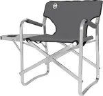 Coleman Aluminum Deck Chair with Table 2000038341, camping chair (grey/silver)