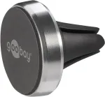 Goobay | Magnetic mount Metal Slim Design for smartphones (35mm) | 38685 | Black/Silver | Magnetic holder is suitable for almost every smartphone; Quick-Snap assembly technology for quick and easy use; Smart and almost invisible fastening option on t ...