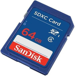 M&auml;lukaart SANDISK 64GB SDXC CLASS 4 MEMORY CARD
