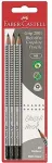 Faber-Castell Bleistift Grip 2001 mit G-tip HB 3x BK