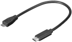 PREMIUMCORD adapter USB-C - microUSB 2.0, 0.2m