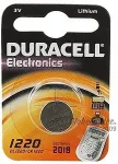 DURACELL CR1220 3V, liitium, Button/coin, 3 V, CR1220