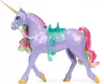 Spinmaster Spin Master Unicorn Academy - Unicorn Wildstar, 28 cm tall, with real mane and tail, removable bridle, saddle and brush