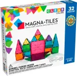 Magna-Tiles Magnetkonstruktori komplekt Clear colors, 32 osa