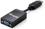 Equip DisplayPort - VGA, DisplayPort, VGA, Male/Female, Black, Plastic, PVC, 0.15