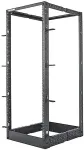 Intellinet Open Frame - Open frame rack (4 post) - Schwarz, RAL 9005 - 26U - 48,3 cm (19) (714242)