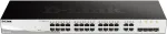 D-Link DGS-1210-28 L2/L3 Smart+ switch, 24x GbE, 4x RJ45/SFP, fanless