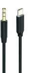 2GO Audiokabel AUX/MP3 USB-C - Stereo 100cm schwarz