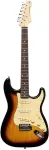 Stagg SES-30 SNB - gitara elektryczna SSS, paulownia, 21 prog&oacute;w, sunburst