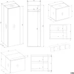TOP E SHOP HAGA III 2SZ1W Wardrobe &ndash; Artisan Oak