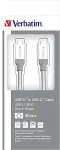 Verbatim - USB-Kabel - USB-C (M) bis USB-C (M) - USB 3,1 Gen2 - 3 A - 30 cm (48867)