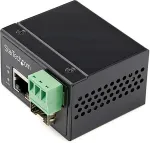StarTech Industrial Media Converter - 100Mbit/s Medienkonverter LWL Kupfer - SM/MM Glasfaser auf Kupfer 12-56V DC IP-30