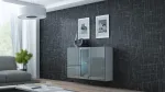 Cama MEBLE Cama Sideboard VIGO 90/120/38 valge/hall glossy