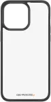 PANZERGLASS Kaitse&uuml;mbris ClearCase D3O, Apple iPhone 15 Pro Max, l&auml;bipaistev musta &auml;&auml;rega,