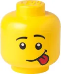 Room Copenhagen LEGO Storage Head "Silly", large, storage box (yellow)