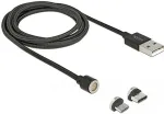 DeLOCK Lade-/Datenkabelset magnetisch USB > Micro-B/USB-C