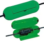 Brennenstuhl Schutz-Box f&uuml;r Verl&auml;ngerungskabel, kapsel, gr&uuml;n