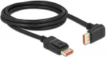 DeLOCK DisplayPort Kabel Stecker gerade zu Stecker 90&deg; unten gewinkelt 8K 60 Hz 2 m