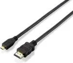 EQUIP HDMI->Micr.HDMI 4K/30Hz St/St 1.00m schwarz Polybeutel