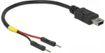 DELOCK USB Stromkabel Mini-B auf 2 x Pfostenstecker einzeln Strom 10 cm (85412)