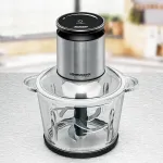 ROMMELSBACHER Multi-Chopper MZ 800 stainless steel/black, 800 watts, glass container 2.7 liters