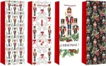 Home4you Kinkekott pudelile XMAS NUTCRACKER, 12x36x9cm, mix