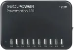 RealPower Laadija RealPower Power Station 120 Viedtālrunile, tahvelarvutile Black vahelduvvoolu sisemine