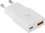 Xtorm Go2 Series SlimLine Wand-Ladeger&auml;t 33W 1x USB-C/ 1x USB-A wei&szlig;
