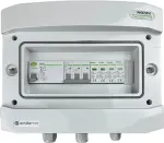 EMITER Switchgear attached AC hermetic IP65 EMITTER with surge arrester AC Noark type 2, 40A 3-F, RCD type A 63A/300mA
