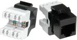 ROLINE Kat.5e Class D Keystone RJ-45 ungeschirmt schwarz