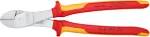KNIPEX heavy-duty diagonal cutters 74 06 250 VDE, cutting pliers (red/yellow, length 250mm, VDE-tested)