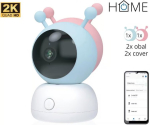 IGET HOME Camera CS2 Baby - WiFi 2K IP camera and baby monitor, night vision, audio, 2x cover, temperature