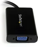 StarTech.com HD2VGAA2, HDMI 19p, VGA 15p, Male/Female, Black, Plastic, 1920 x 1200