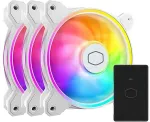 COOLER MASTER MasterFan MF120 HALO&sup2; Etuibl&aelig;sers&aelig;t 3-pack Hvid 120 mm