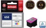 Tooner ACJ Activejet AH-650CR ink (replacement for HP 650 CZ102AE; Premium; 21 ml; color)