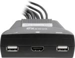 Inter-Tech KVM Switch LS-21HA HDMI, 2 Port, Kunststoff retail